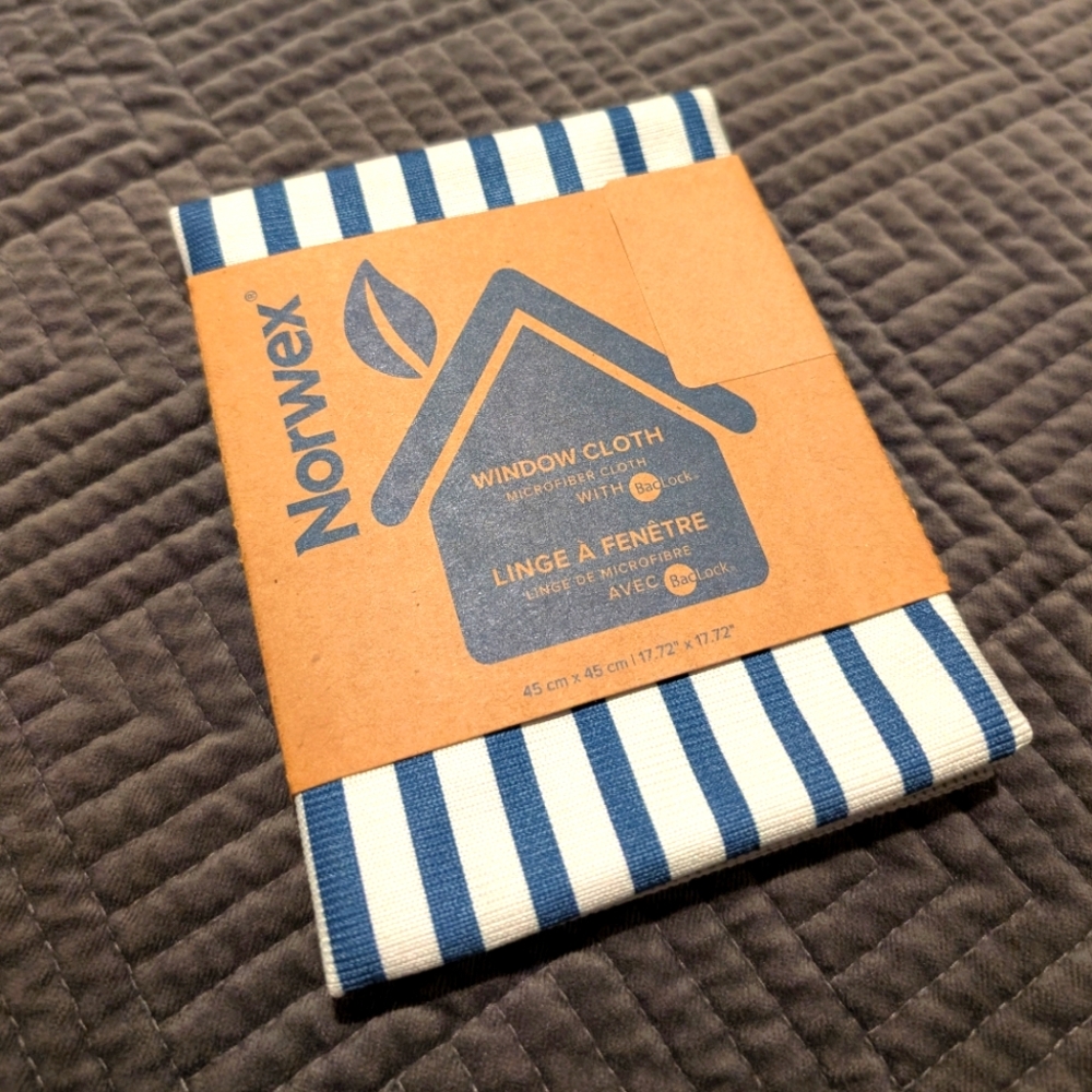 Norwex Blue Striped Window Cloth